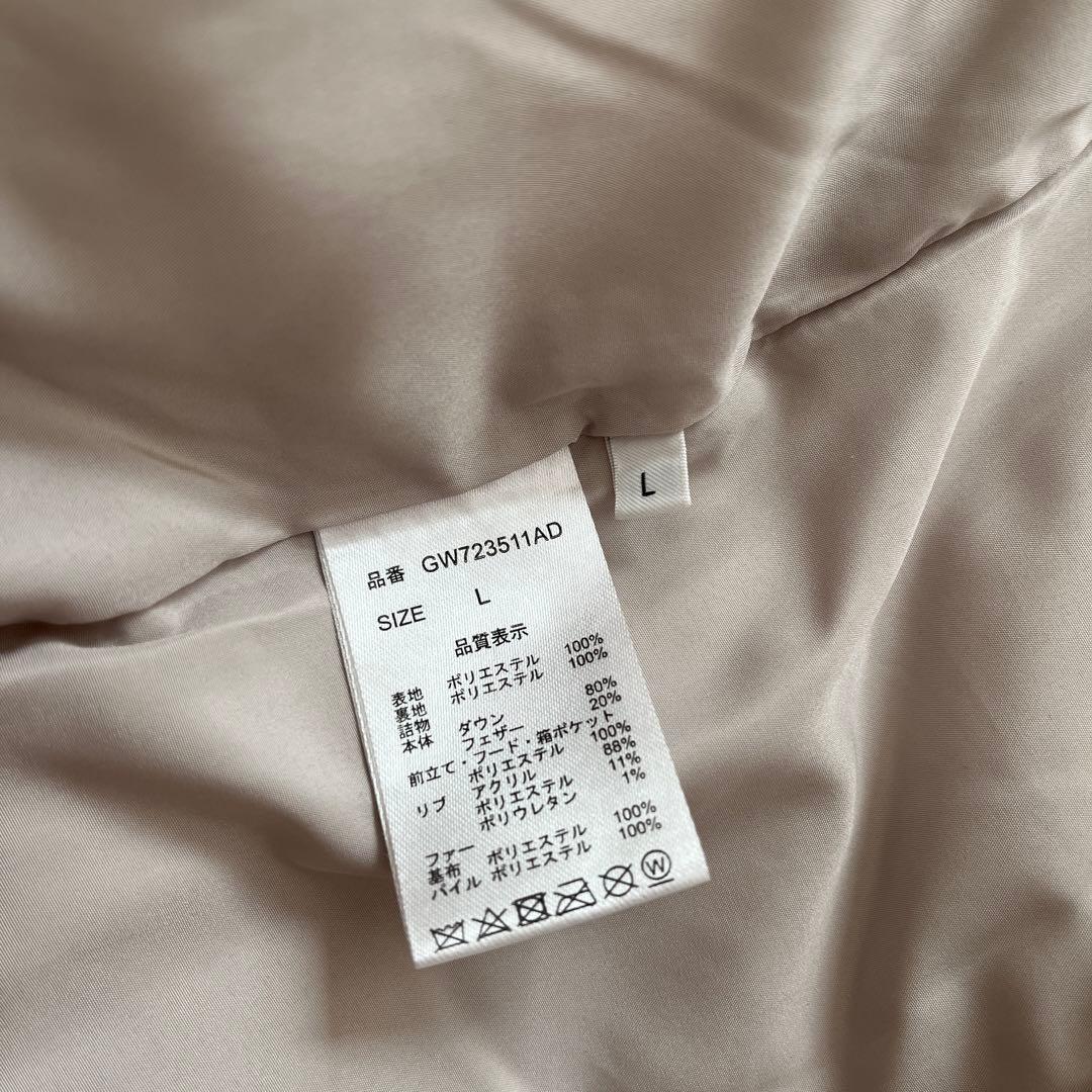 美品♪ GLOBAL WORK ⭐︎ ウツクシルエット撥水ダウンコート グレージュ