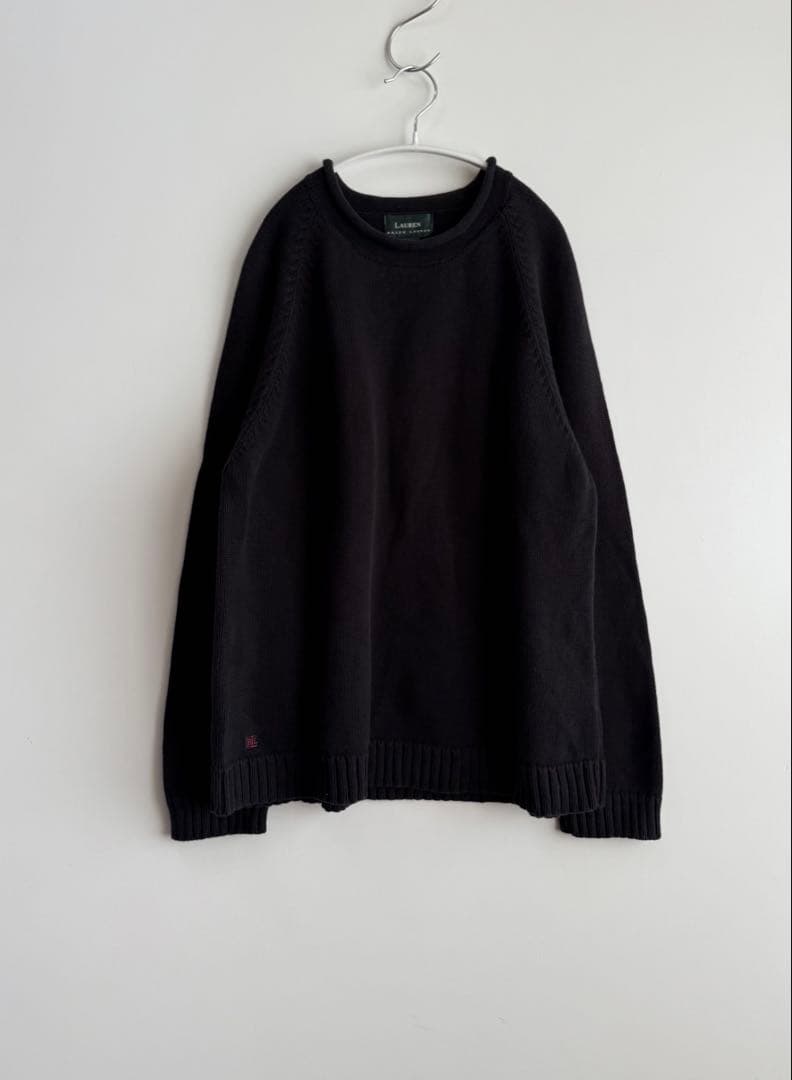 90s Ralph Lauren ロールネック コットンニット hooked