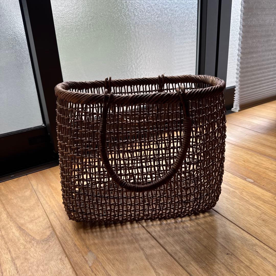 あけび　籠　バッグ　民藝