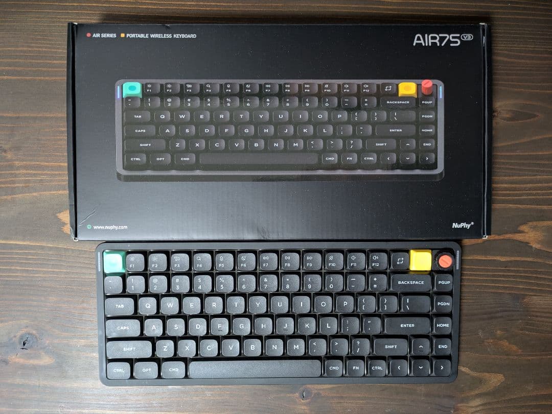 【ほぼ未使用】Nuphy Air 75 V3 nano blush 静音軸