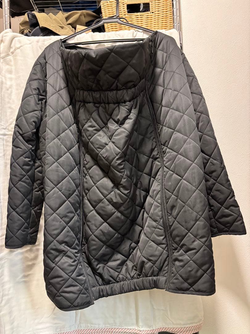 ママコート　スイートマミー　ダッカー　キルティングコート　黒