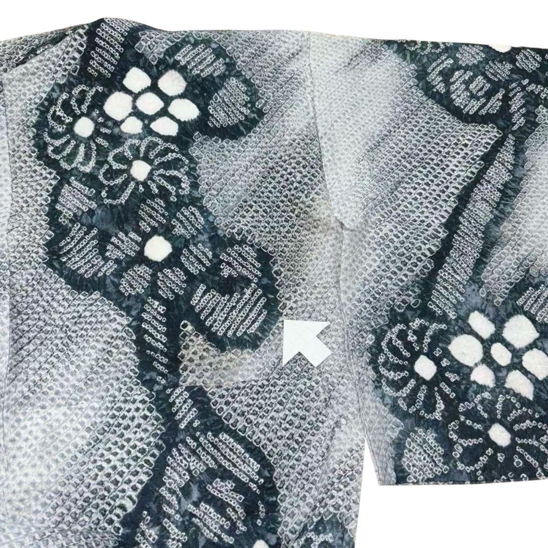 A73有松鳴海絞り高級浴衣 希有辻ヶ花綿　美品　女子会　花火大会　身丈161cm