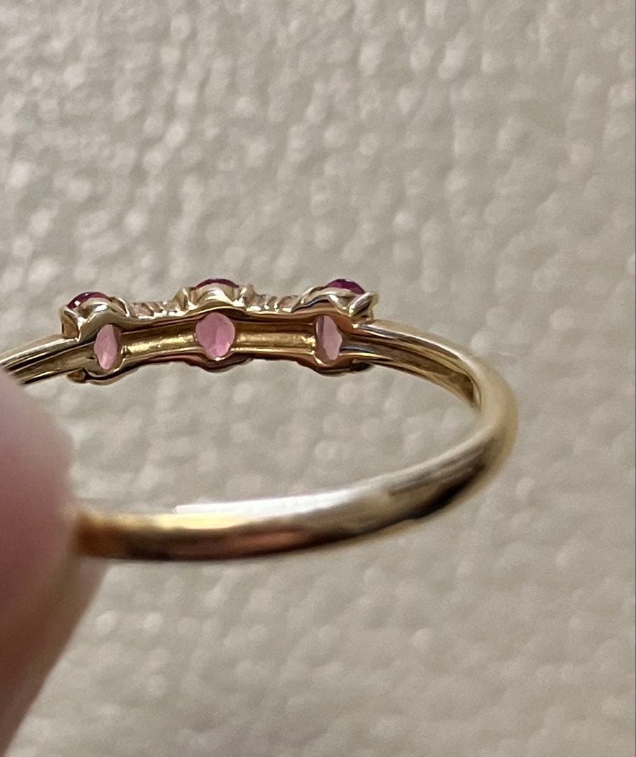 K18 エステール（BLOOM）ピンクトルマリンリング（11号）