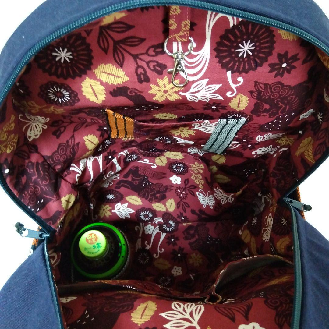 酒屋前掛けリメイクリュック