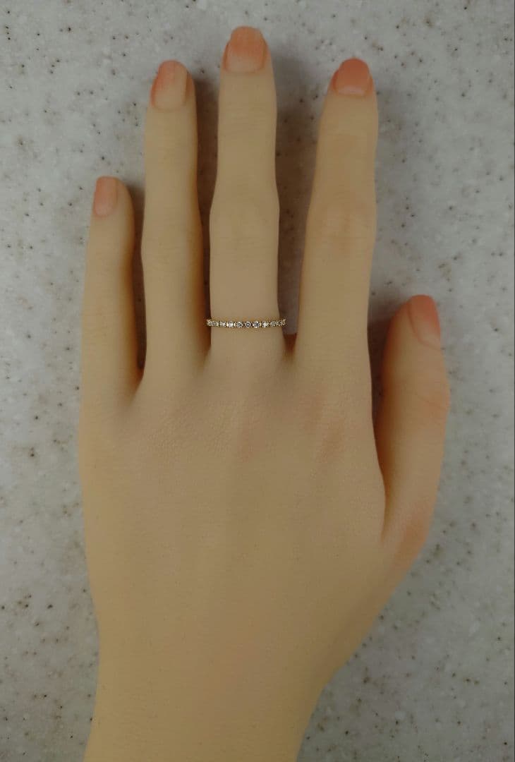 ヴァンドーム K18ダイヤモンドリング　18金　ダイヤ　ハーフエタリティリング