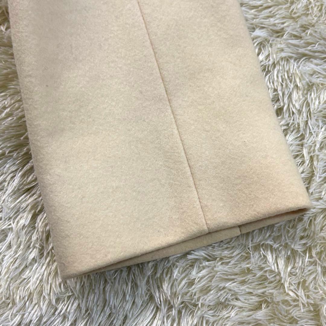 CELINE セリーヌ　カシミヤ混 ダッフルコート　トリオンフ オフホワイト