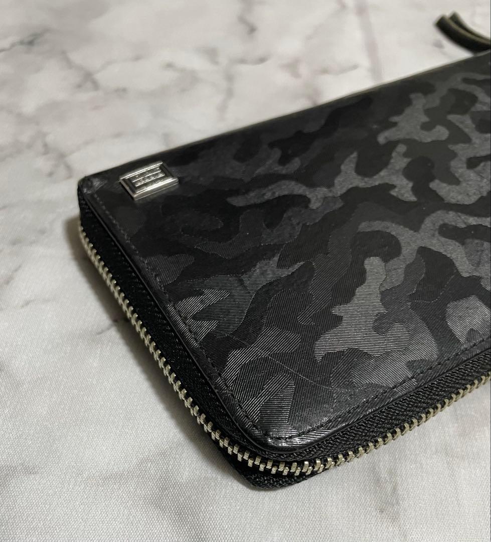 美品　PORTER ポーター ワンダー 長財布 レザー 黒 カモフラ