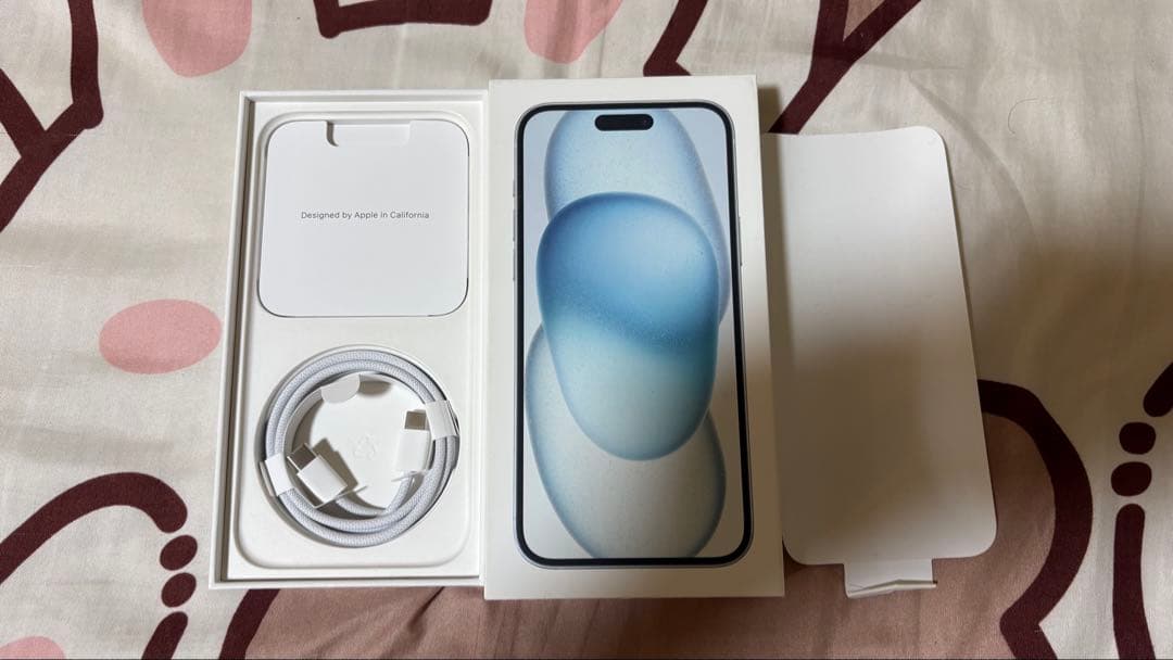 極美品 iPhone15plus 128GB Blue SIMフリー
