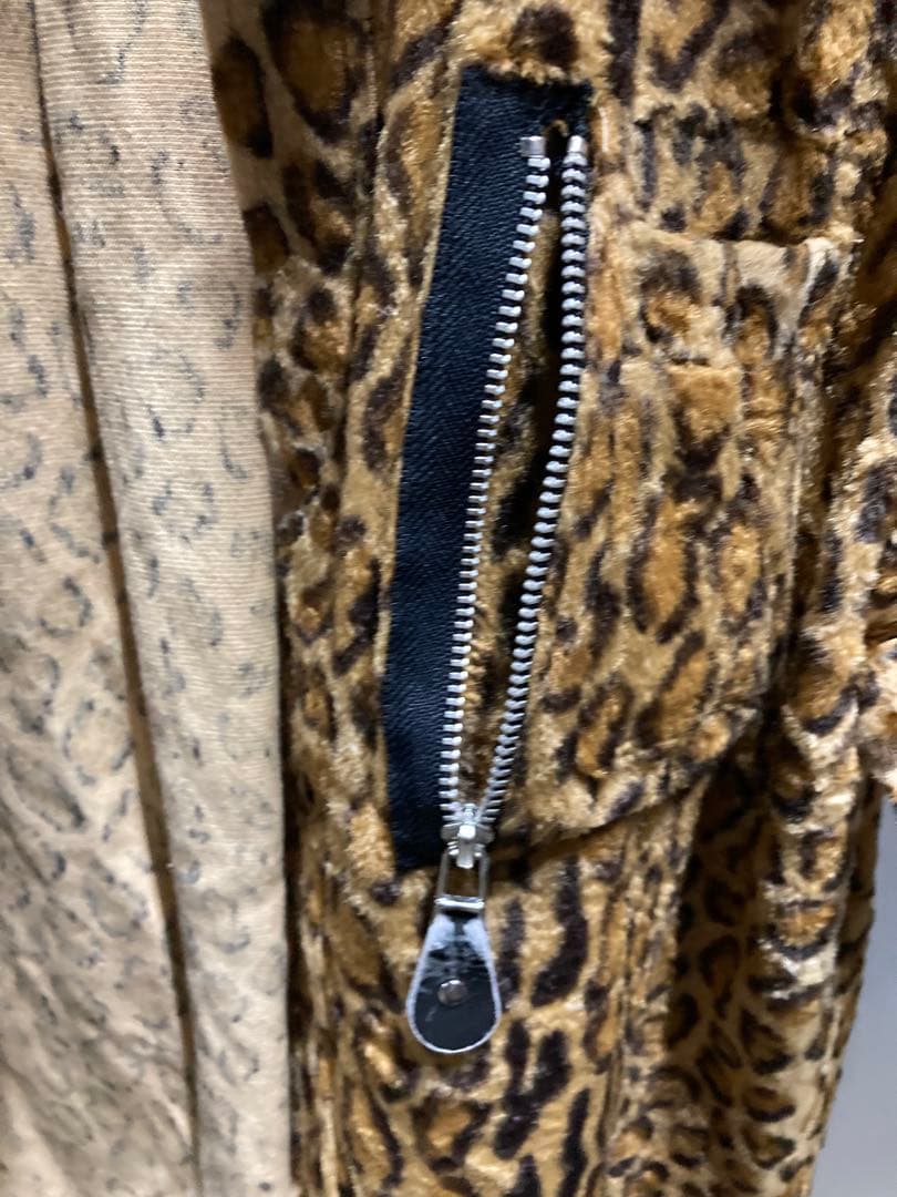 20471120 ヒョウ柄 半袖シャツ レオパード ロック パンク 衣装 M