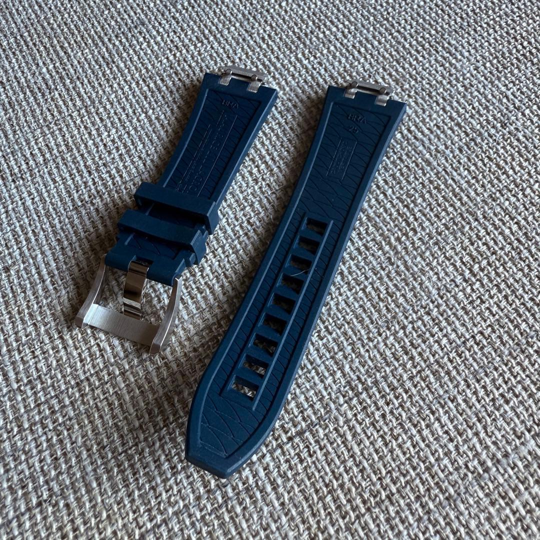 モーリスラクロア アイコン 39mm 純正ラバー ベルト 青 ブルー