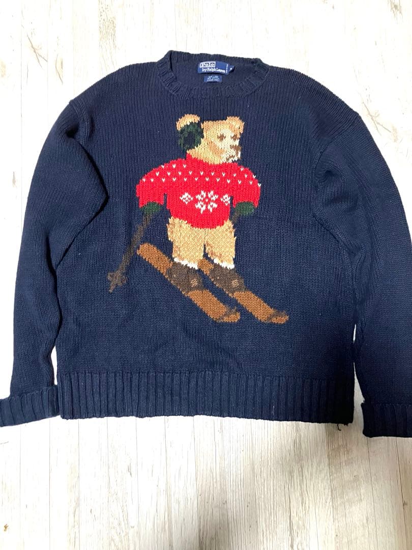 ポロ　バイ　ラルフローレン　ポロベア　ニット　セーター　サイズ　M