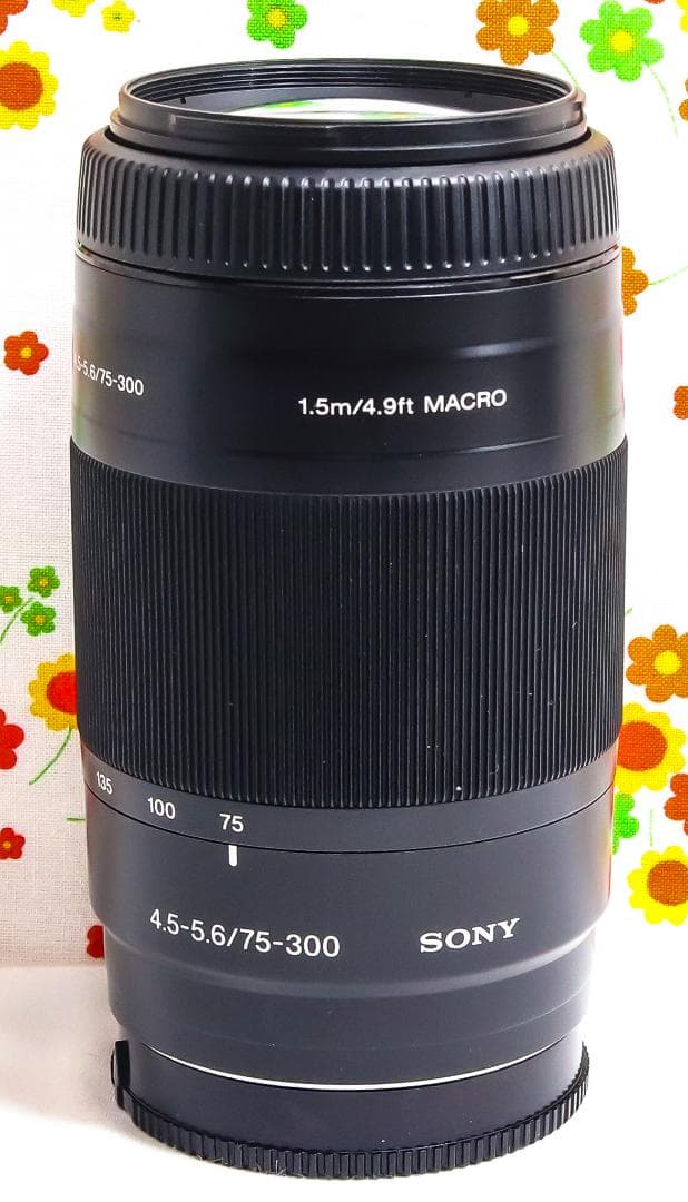 ソニー SONY AF 75-300mm☆ aマウント用☆マウントアダプター付