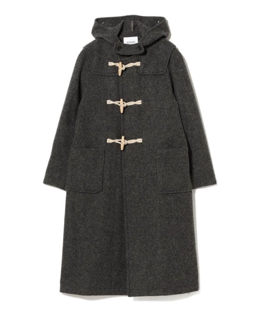 BEAMS BOY モッサーロングダッフルコート25FW グレー