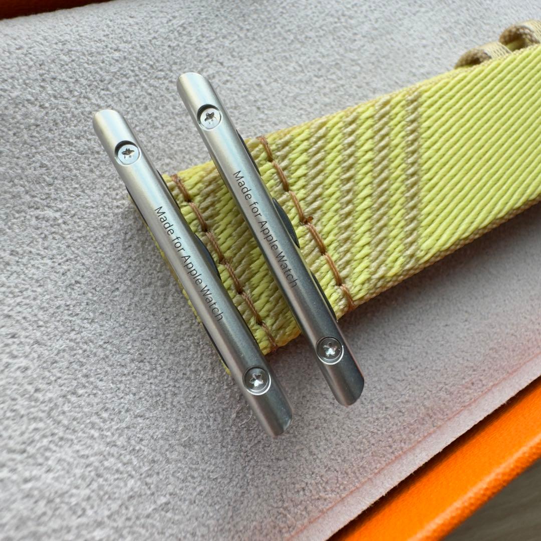 1965 Apple Watch エルメス　ジャンピング　イエロー　ナイロン