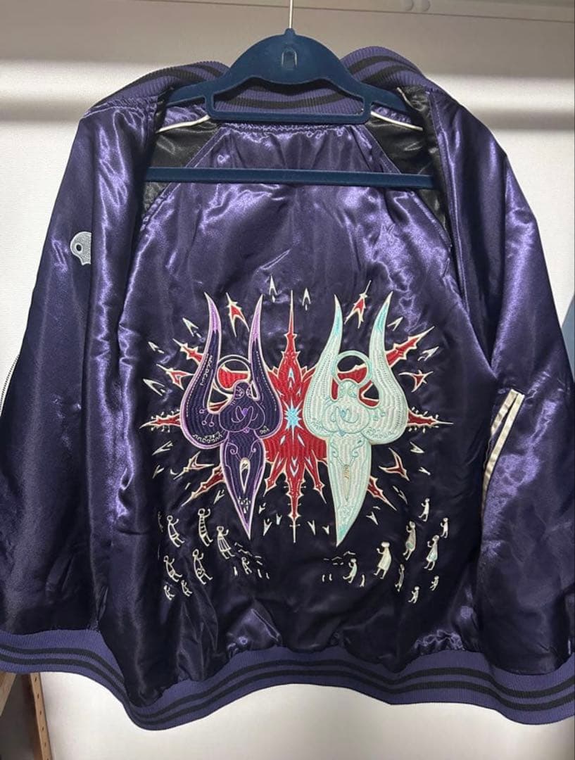 L FF14刺繍ジャンパー ハイデリン＆ゾディアーク エメトセルク ヴェーネス