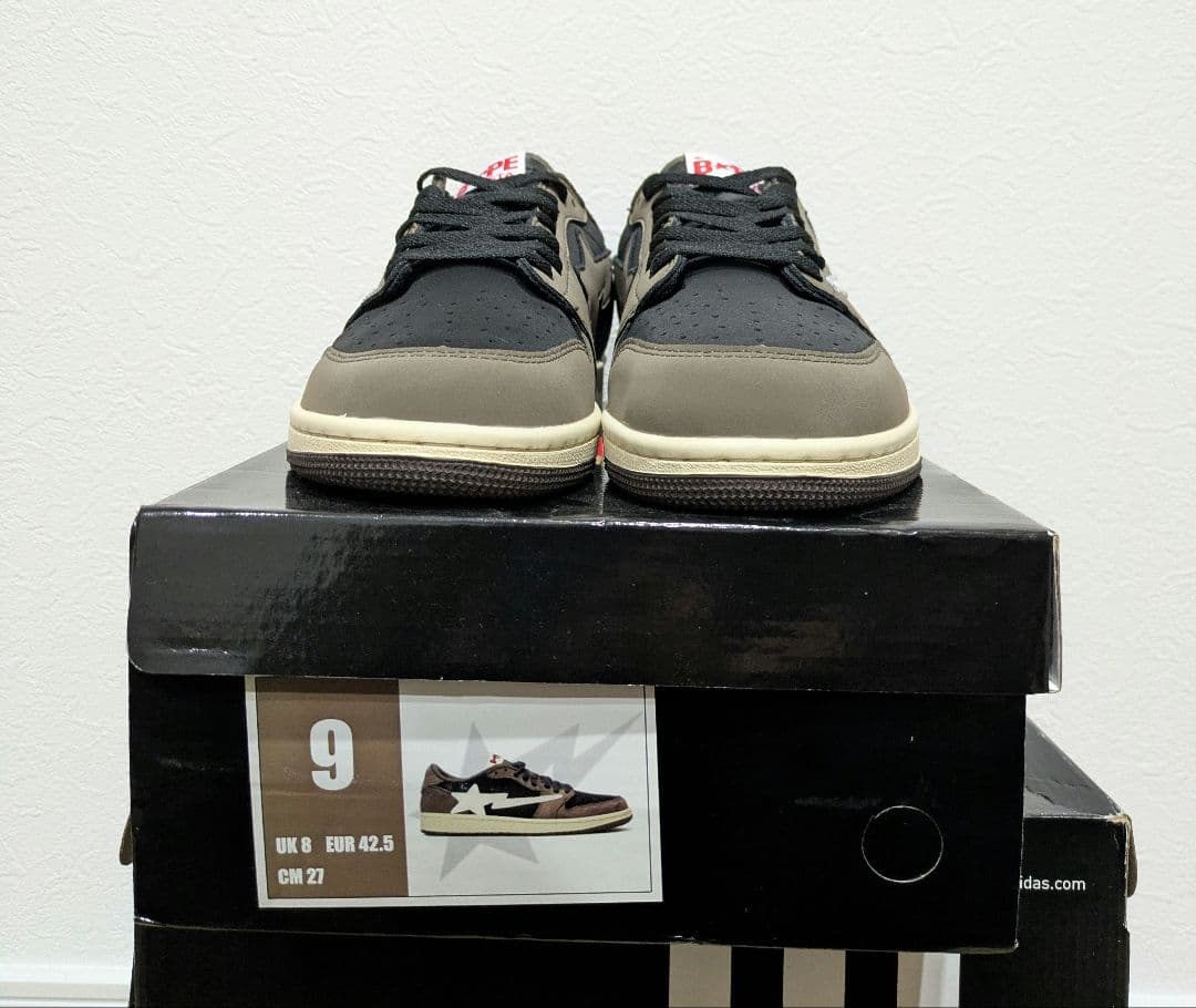 新品 Indigo Studios BAPE × Travis 27cm