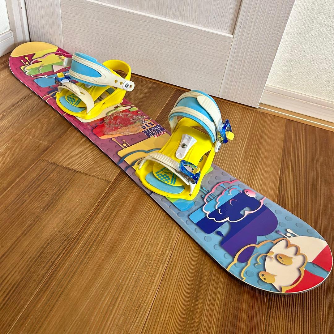 IGNIO キッズ スノーボード 110cm ビンディング付 子供用セット 入門