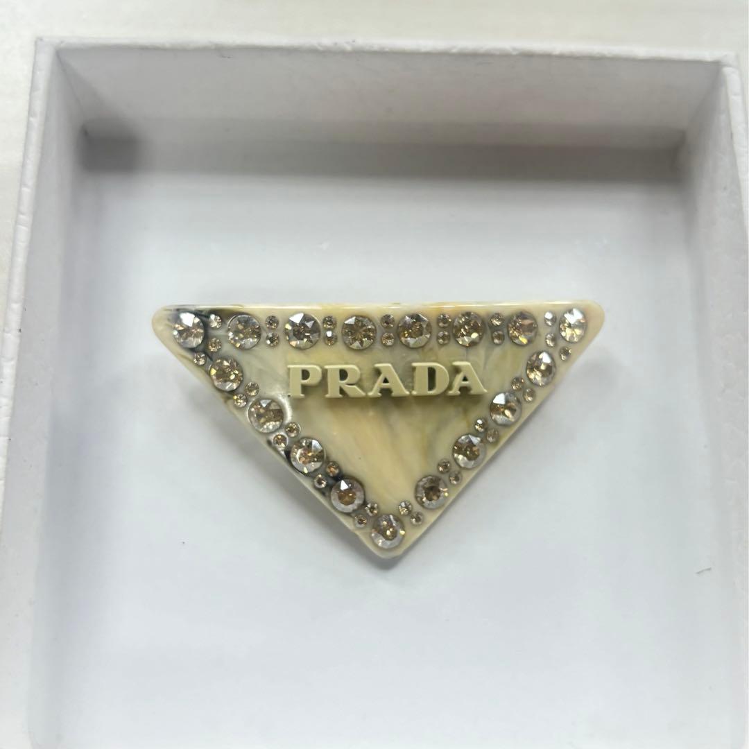 m*︎様 PRADA プラダ プレックス ヘアクリップ ヘアピン アイボリー