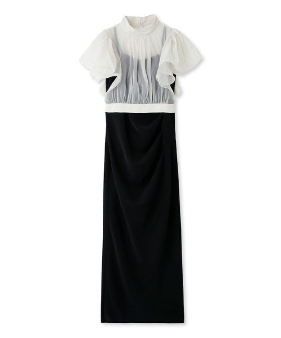 スナイデル ボレロセットドレス 黒 シースルーオケージョンパーティー結婚式