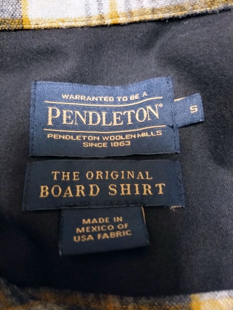 PENDLETONペンドルトン　ボードシャツ　チェックシャツ　ベージュ　アメカジ