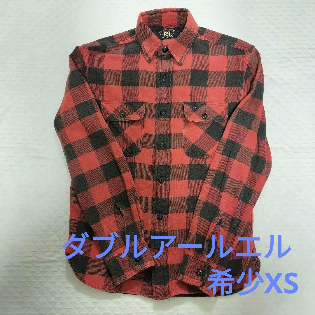 希少XSベッカム着用RRLダブルアールエル バッファローチェック ネルシャツ
