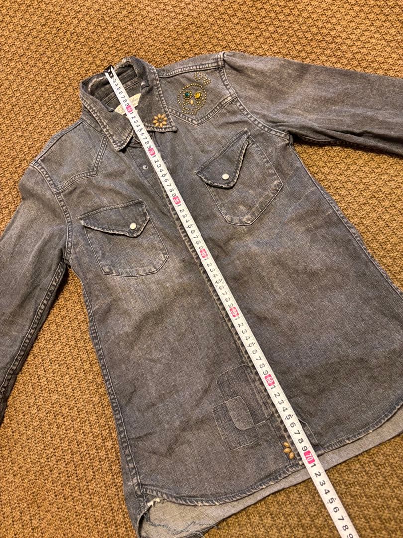 【希少】REMI RELIEF レミレリーフ ウエスタンシャツ　デニムシャツ