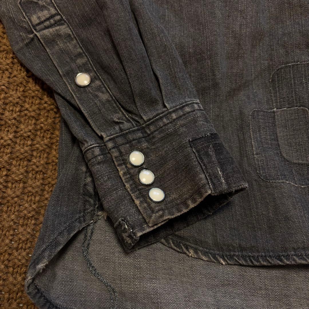 【希少】REMI RELIEF レミレリーフ ウエスタンシャツ　デニムシャツ