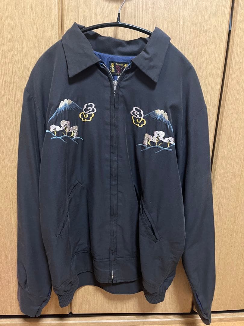 テーラー東洋 スカジャン ベトジャン TT15022 港商 富士 五重塔