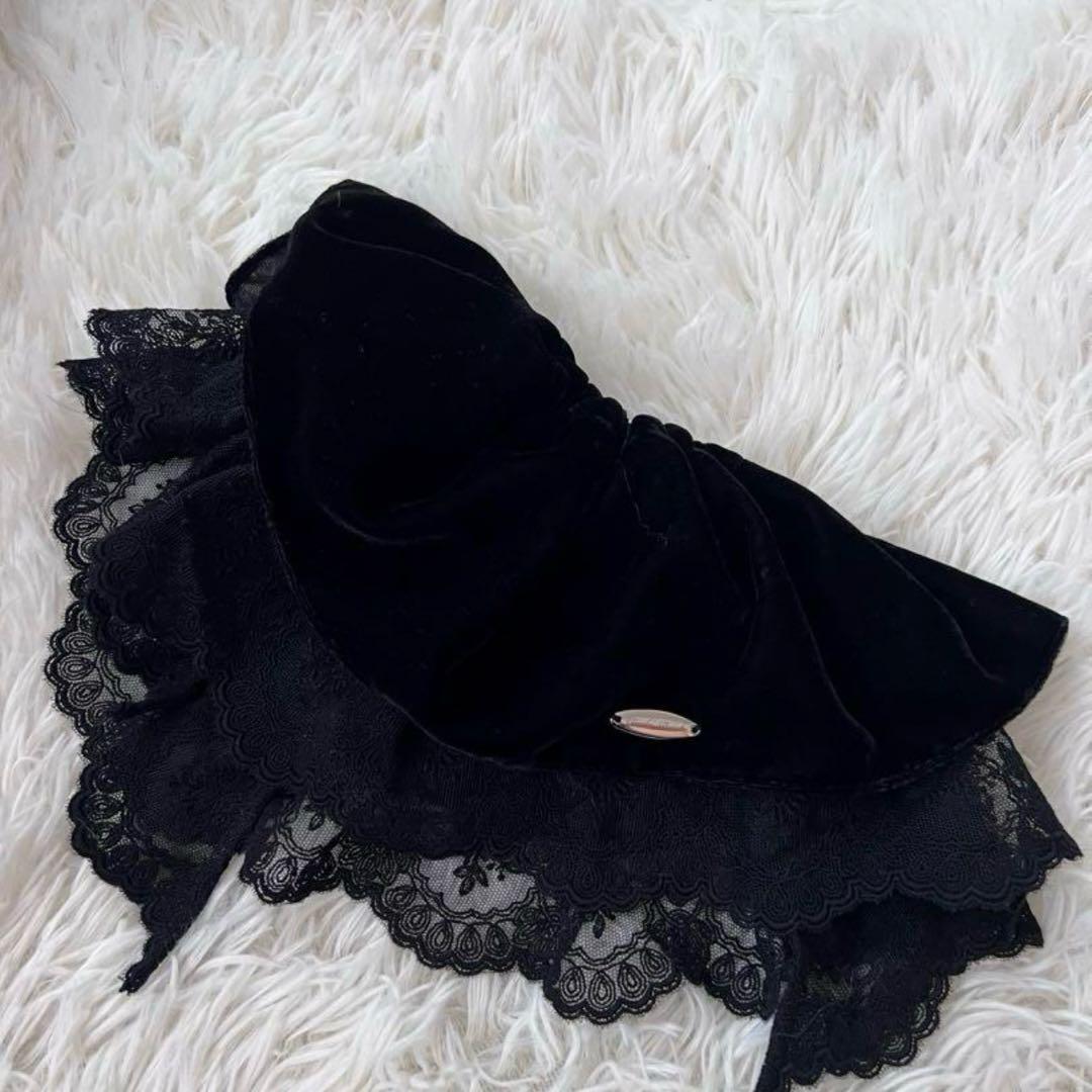 tanakadaisuke タナカダイスケ ベロアレース　シュシュ　ヘアゴム