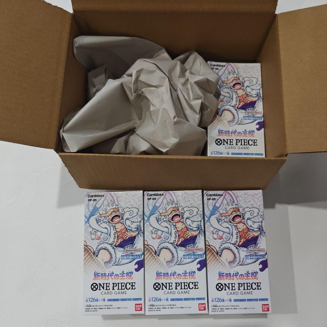 ONE PIECE カードゲーム/4箱セット/新時代の主役/新品未開封品テープ付
