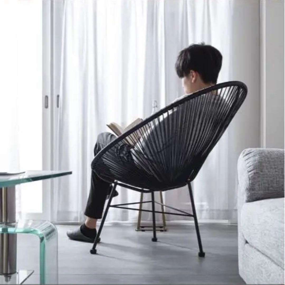 アカプルコチェア ２つセット　グレー　ラウンジチェア パーソナルチェア　椅子