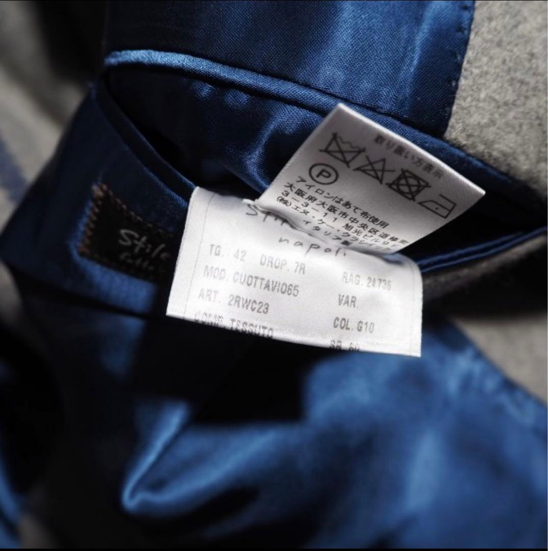 Stile Latino スティレラティーノ ウィンドウペーン コート42