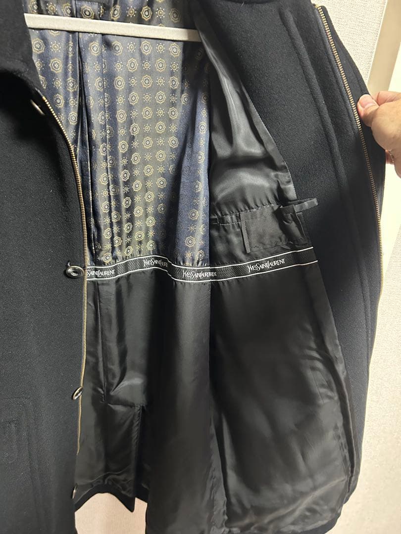 Yves Saint Laurent イブサンローラン ウールコート 黒