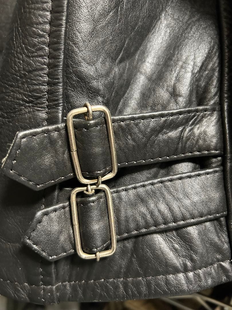 シングルライダースジャケット　牛革