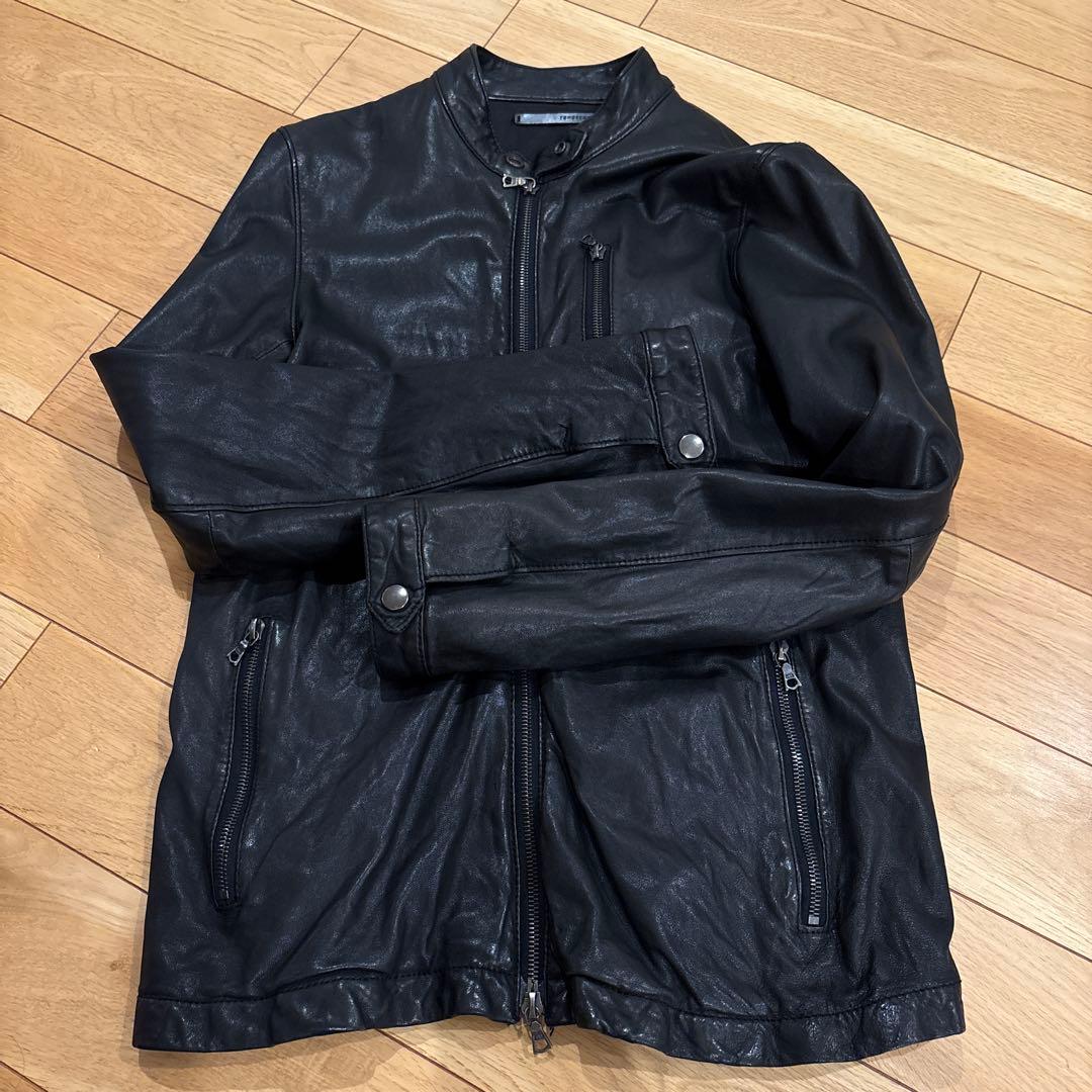 トゥモローランド　黒 レザー ライダースジャケット　M