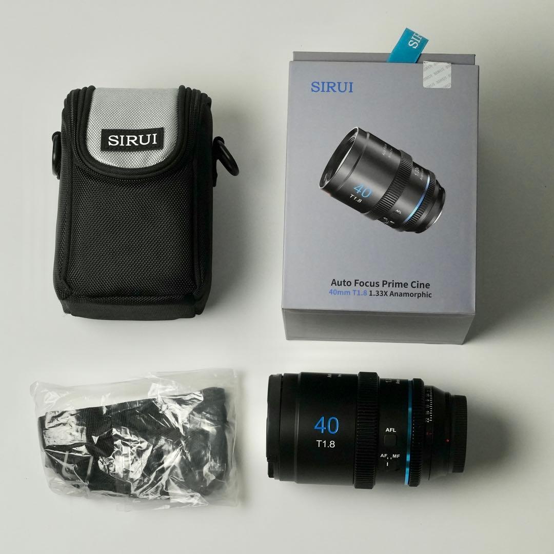 SIRUI 40mm T1.8 1.33X アナモルフィックレンズ　Eマウント