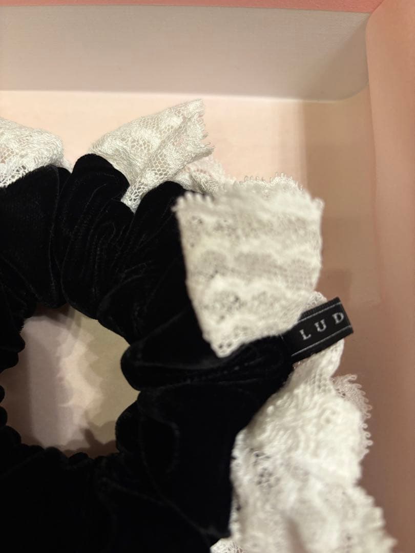 完売品　LUDLOW ラドロー　インポートレース　シュシュ