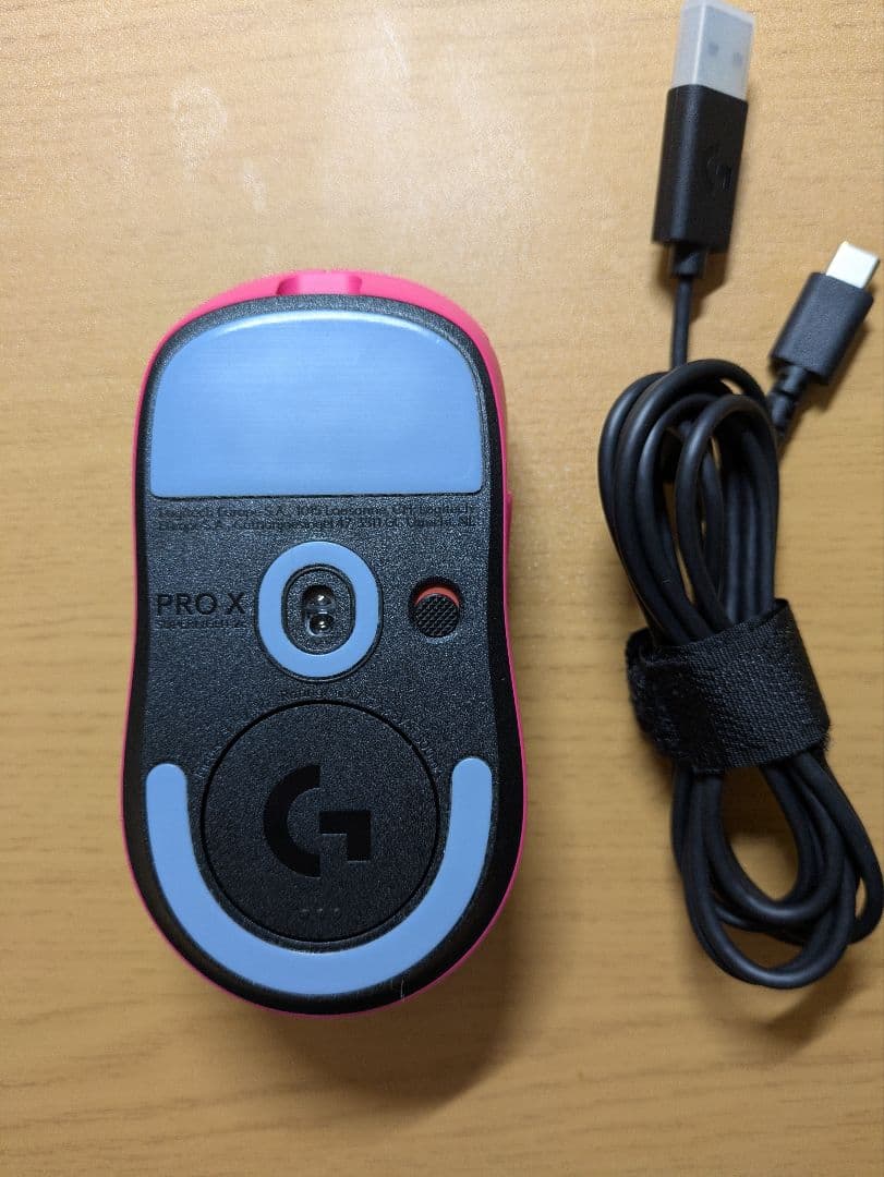 【美品】Logicool G PRO X SUPERLIGHT2c マゼンタ
