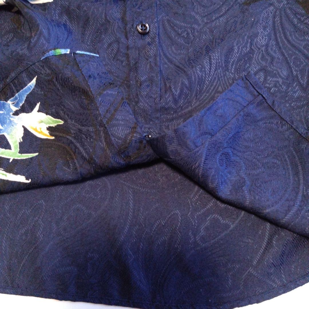 **K**men's MAJUN ノーアイロン かりゆしウェアLLサイズ