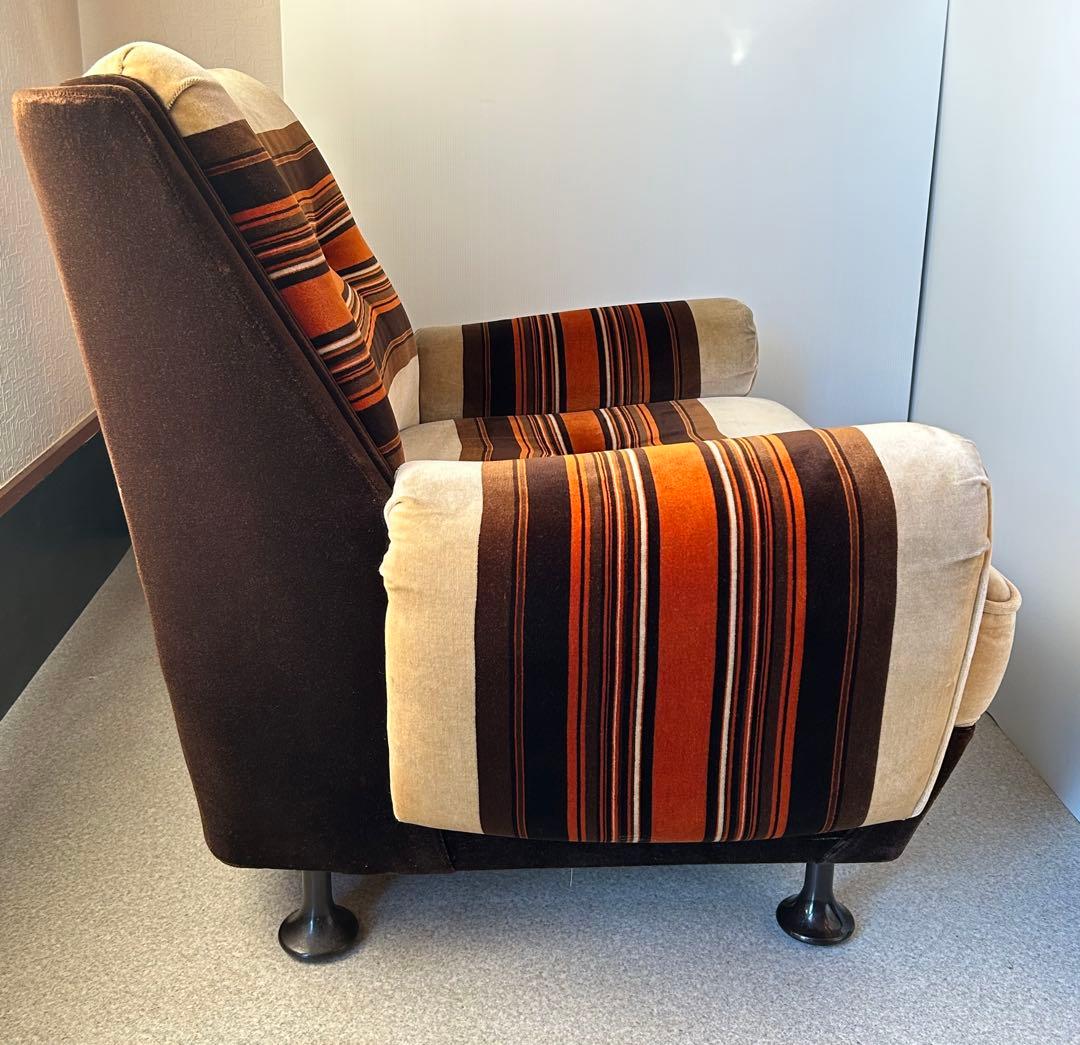 1Pソファ ミッドセンチュリー　昭和レトロ　モダン　ラウンジチェア　ヴィンテージ