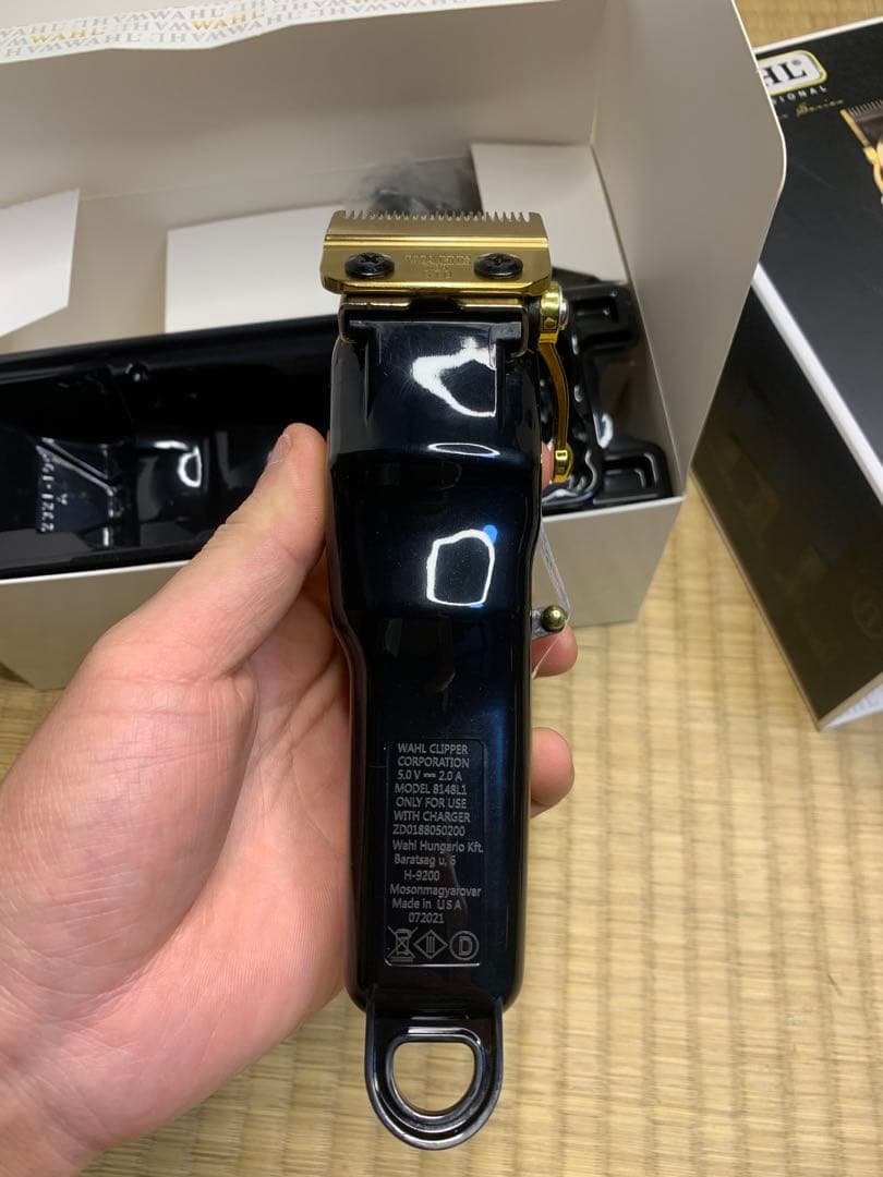 WAHLバリカン　マジッククリップ　コードレス　ゴールド