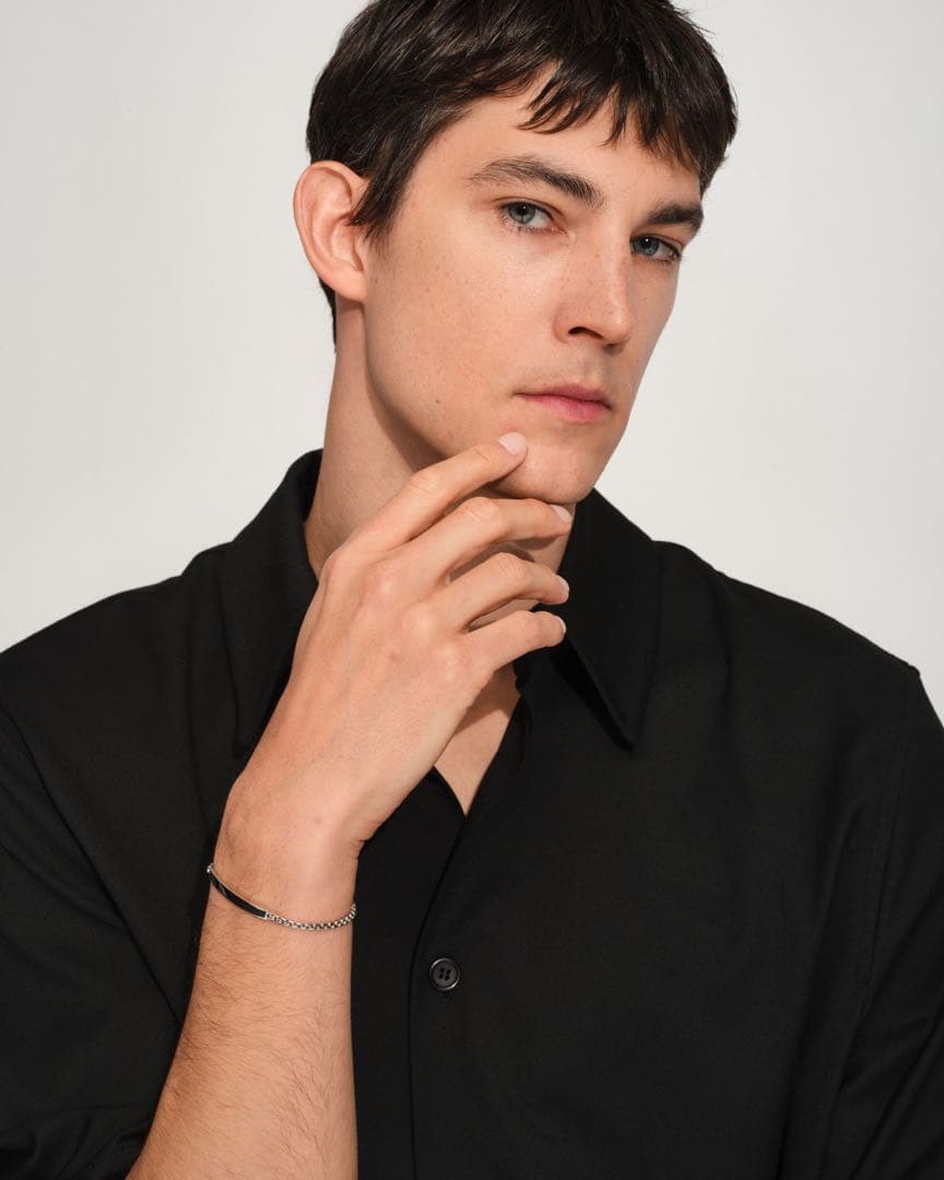 【未使用級】トムウッド/Venetian Tag Bracelet/7.7インチ