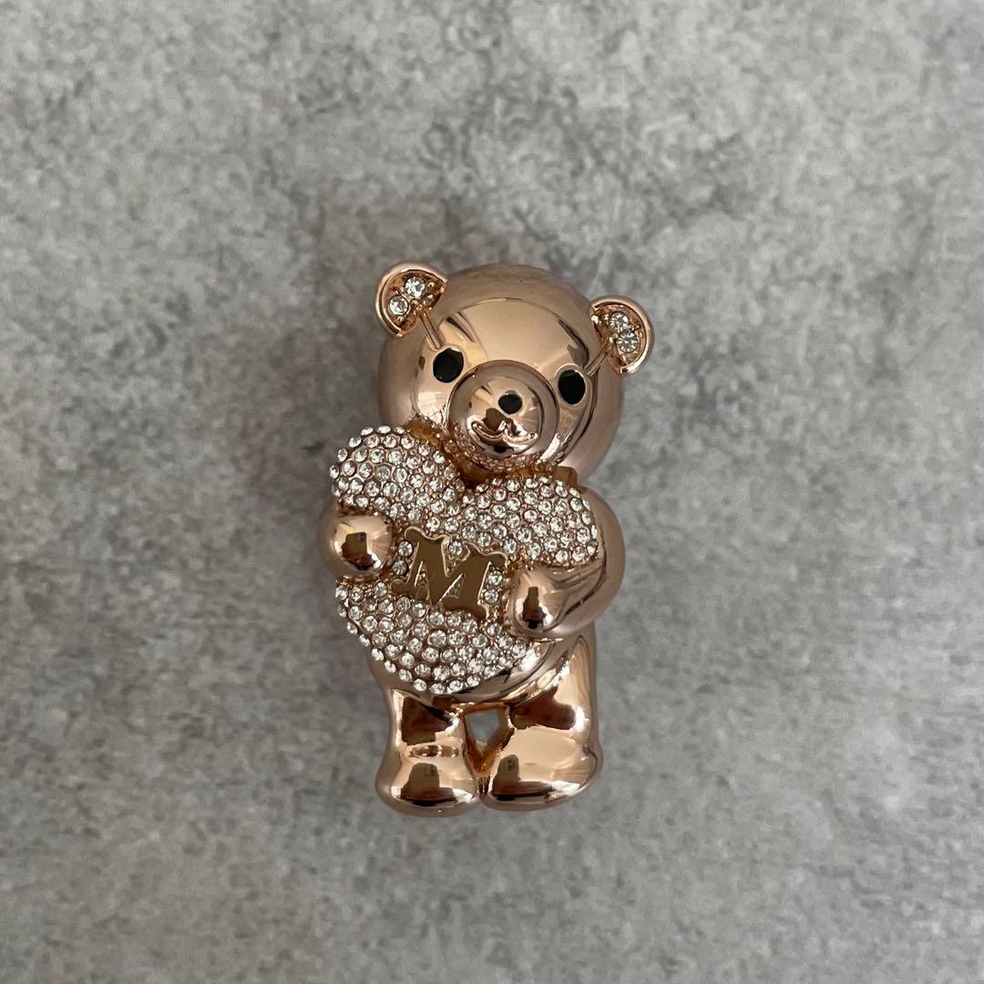 【新品未使用】Max Mara シャイニー テディベア ブローチ