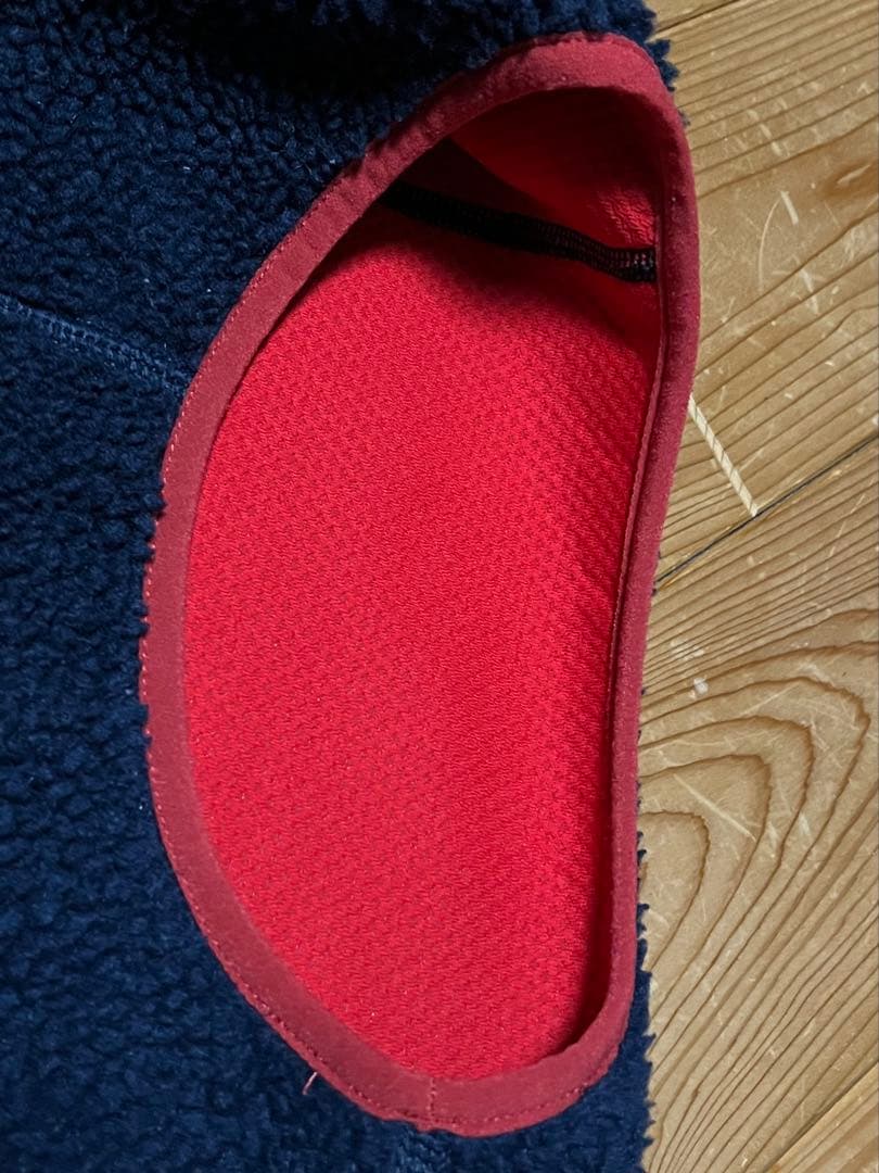 patagonia レトロXベスト S ネイビー/レッド