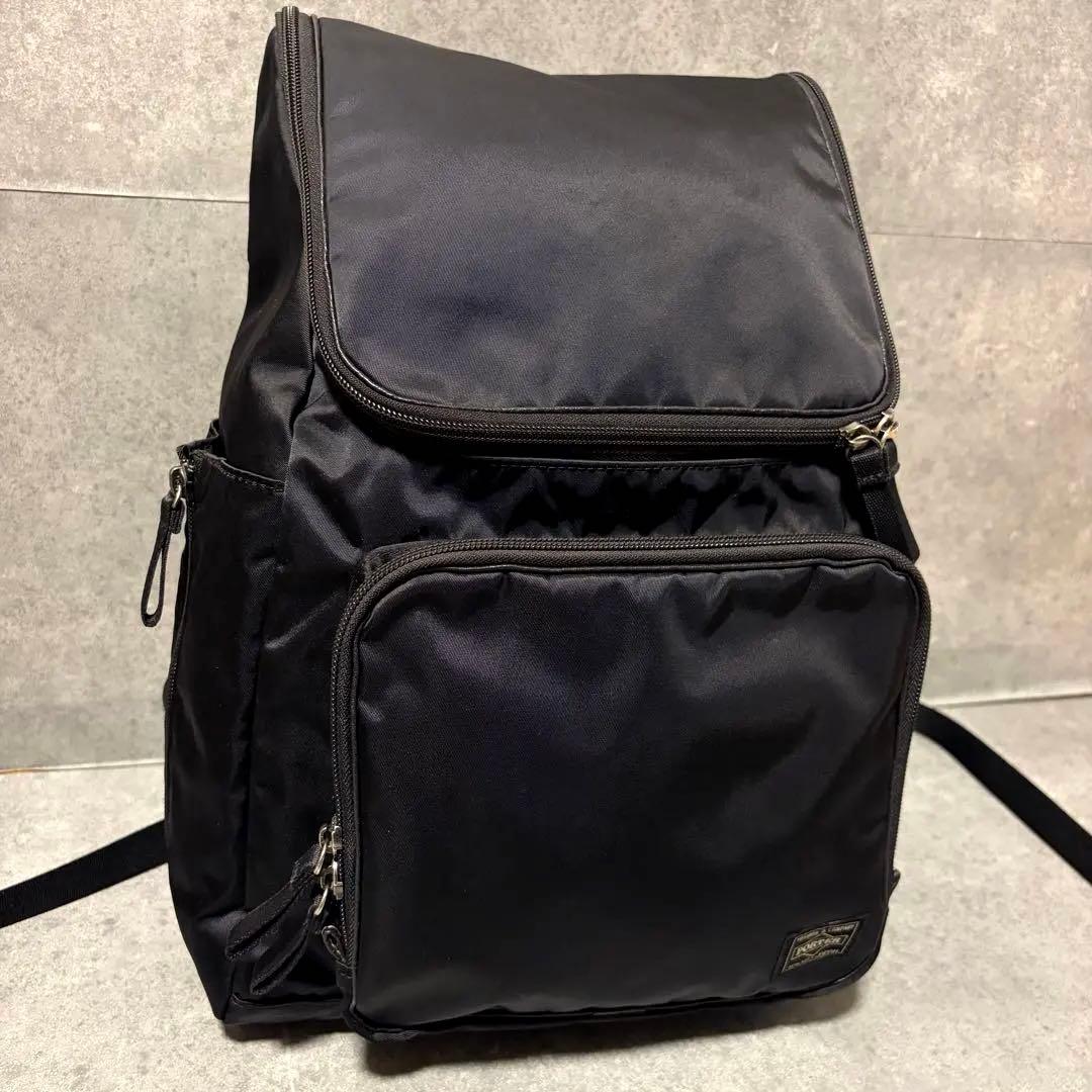 極美品　PORTER PLAN リュック　バックパック　ブラック