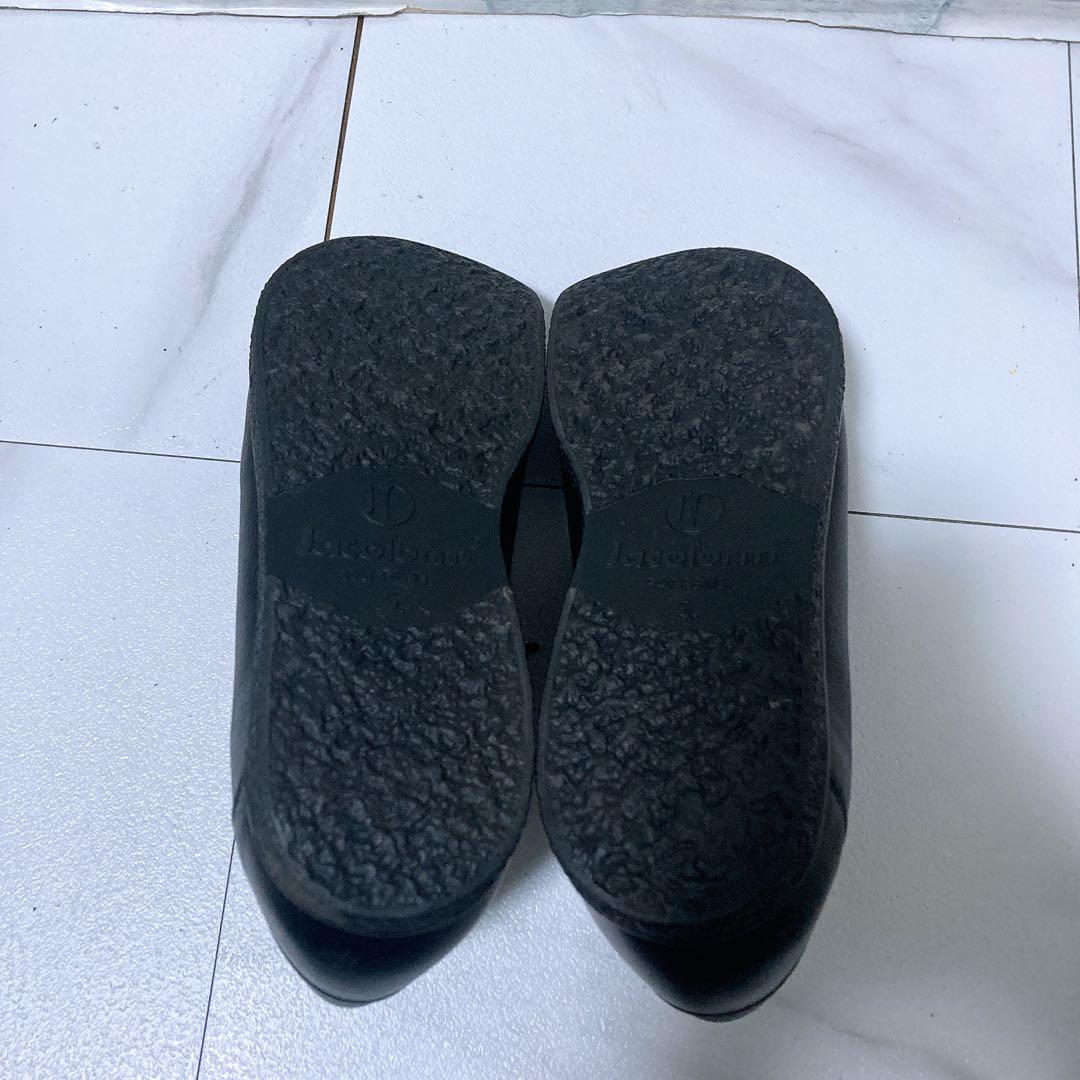 極美品 jacoform ヤコフォーム コンフォートシューズ 革靴 黒 24.5
