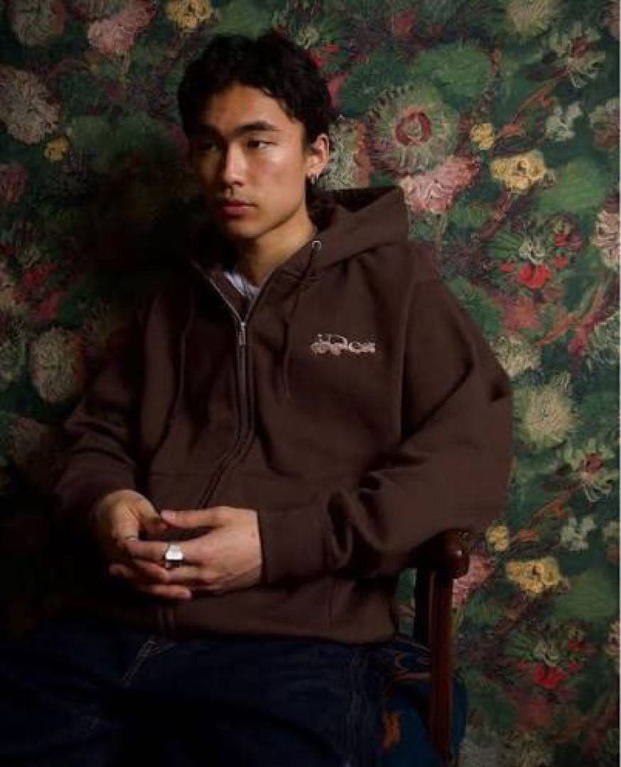 ideaswam パーカー　イデアスワム　パーカー ブラウン 茶色