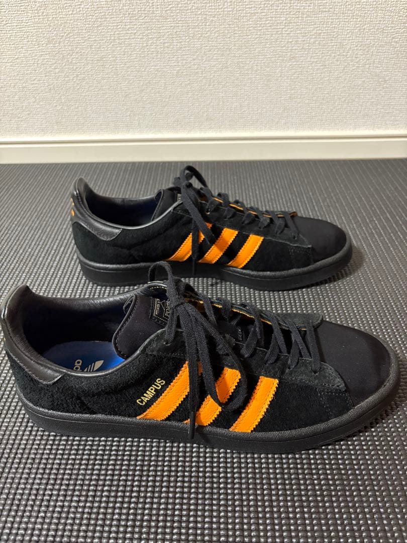 ポーター アディダス オリジナルス キャンパス ブラック オレンジ 26.5