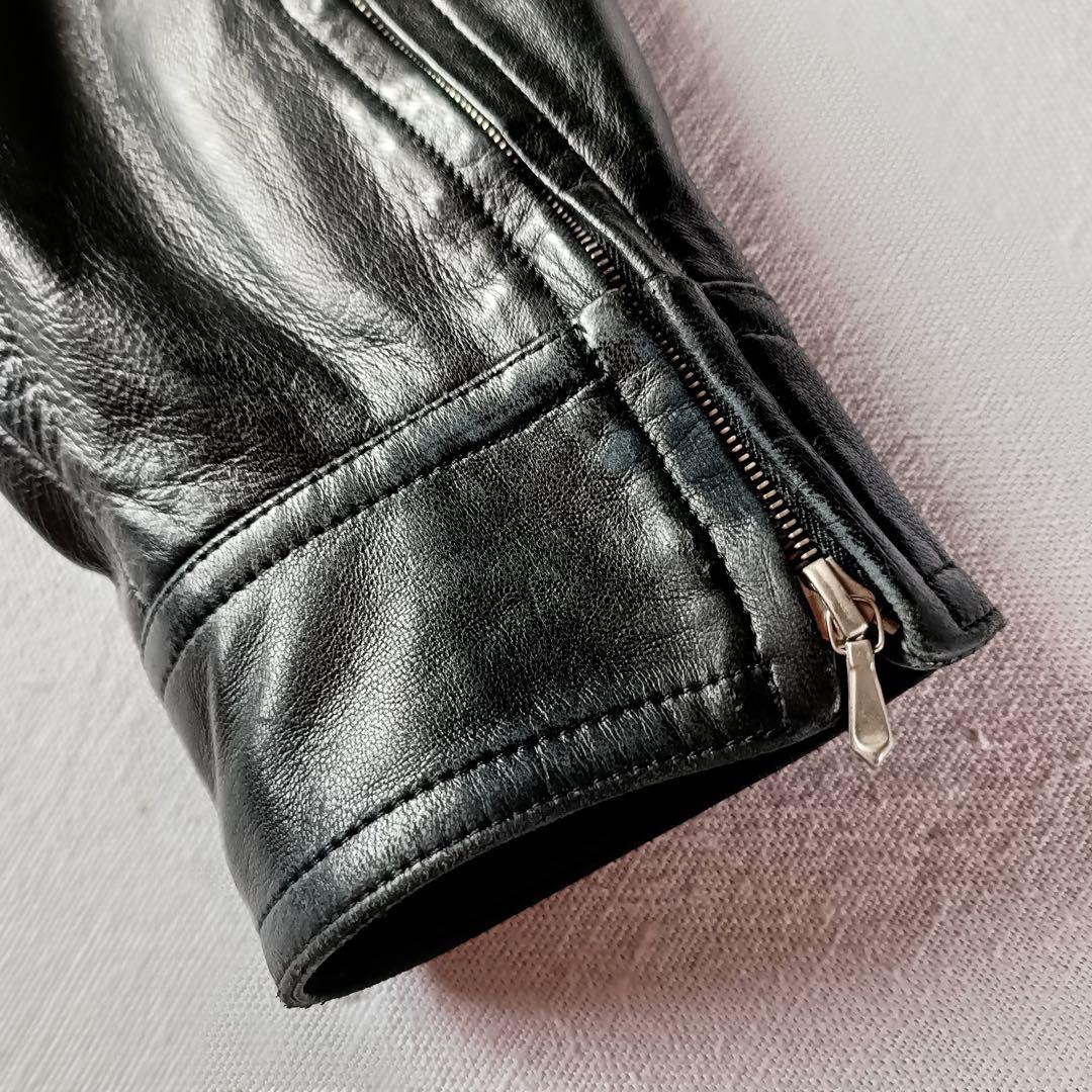 90s フランス製 agnes b special 短丈 レザージャケット