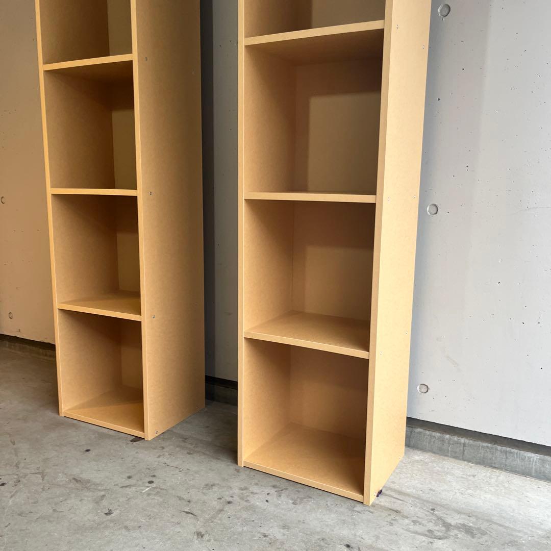 美品・廃盤希少★無印 パルプボードボックス・タテヨコＡ４サイズ・５段 ２個セット